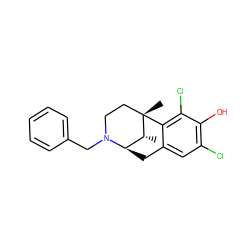 C[C@@H]1[C@H]2Cc3cc(Cl)c(O)c(Cl)c3[C@@]1(C)CCN2Cc1ccccc1 ZINC000169340337