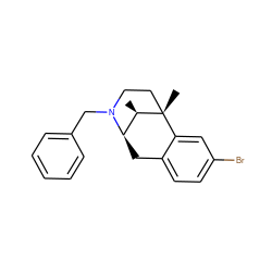 C[C@@H]1[C@H]2Cc3ccc(Br)cc3[C@@]1(C)CCN2Cc1ccccc1 ZINC000169338241