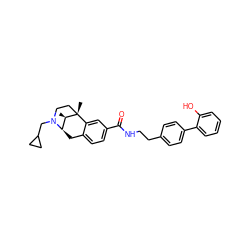 C[C@@H]1[C@H]2Cc3ccc(C(=O)NCCc4ccc(-c5ccccc5O)cc4)cc3[C@@]1(C)CCN2CC1CC1 ZINC000169292111