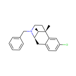 C[C@@H]1[C@H]2Cc3ccc(Cl)cc3[C@@]1(C)CCN2Cc1ccccc1 ZINC000169360853