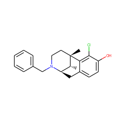 C[C@@H]1[C@H]2Cc3ccc(O)c(Cl)c3[C@@]1(C)CCN2Cc1ccccc1 ZINC000169338556