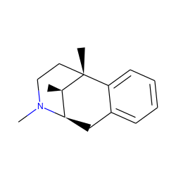 C[C@@H]1[C@H]2Cc3ccccc3[C@@]1(C)CCN2C ZINC000169339752