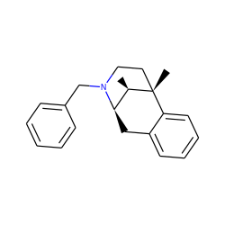 C[C@@H]1[C@H]2Cc3ccccc3[C@@]1(C)CCN2Cc1ccccc1 ZINC000169339821