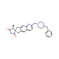 C[C@@H]1C(=O)NC(=O)[C@@]12Cc1cc3ccc(CN4CCC(Cc5ccccc5)CC4)nc3cc1C2 ZINC000169703616