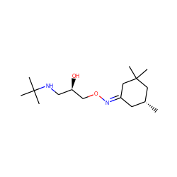 C[C@@H]1C/C(=N/OC[C@H](O)CNC(C)(C)C)CC(C)(C)C1 ZINC000006030537