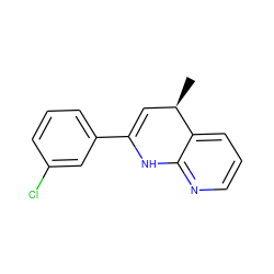 C[C@@H]1C=C(c2cccc(Cl)c2)Nc2ncccc21 ZINC000100799407