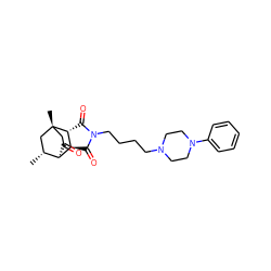 C[C@@H]1C[C@@]2(C)CC(=O)[C@H]1[C@@H]1C(=O)N(CCCCN3CCN(c4ccccc4)CC3)C(=O)[C@H]12 ZINC000261127324