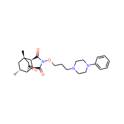 C[C@@H]1C[C@@]2(C)CC(=O)[C@H]1[C@@H]1C(=O)N(OCCCN3CCN(c4ccccc4)CC3)C(=O)[C@@H]12 ZINC000253666411