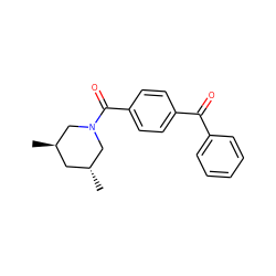 C[C@@H]1C[C@@H](C)CN(C(=O)c2ccc(C(=O)c3ccccc3)cc2)C1 ZINC000013004884