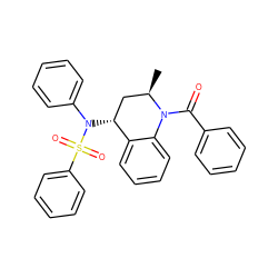 C[C@@H]1C[C@@H](N(c2ccccc2)S(=O)(=O)c2ccccc2)c2ccccc2N1C(=O)c1ccccc1 ZINC000014607246