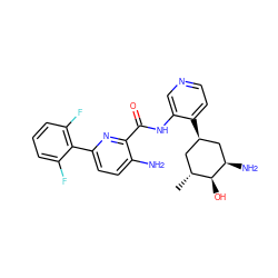 C[C@@H]1C[C@@H](c2ccncc2NC(=O)c2nc(-c3c(F)cccc3F)ccc2N)C[C@@H](N)[C@H]1O ZINC000140137668