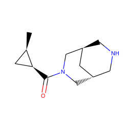 C[C@@H]1C[C@@H]1C(=O)N1C[C@H]2CNC[C@@H](C2)C1 ZINC000101688878