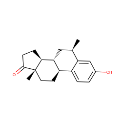 C[C@@H]1C[C@@H]2[C@H](CC[C@]3(C)C(=O)CC[C@@H]23)c2ccc(O)cc21 ZINC000145622475