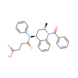 C[C@@H]1C[C@H](N(C(=O)CCC(=O)O)c2ccccc2)c2ccccc2N1C(=O)c1ccccc1 ZINC000049035454