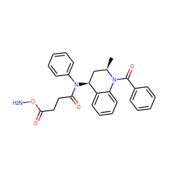 C[C@@H]1C[C@H](N(C(=O)CCC(=O)ON)c2ccccc2)c2ccccc2N1C(=O)c1ccccc1 ZINC000049110939