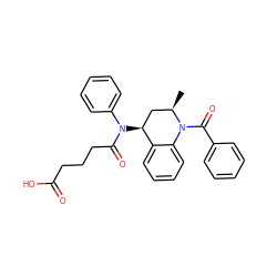 C[C@@H]1C[C@H](N(C(=O)CCCC(=O)O)c2ccccc2)c2ccccc2N1C(=O)c1ccccc1 ZINC000049785678