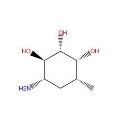 C[C@@H]1C[C@H](N)[C@@H](O)[C@H](O)[C@@H]1O ZINC000013586998