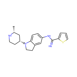 C[C@@H]1C[C@H](N2CCc3cc(NC(=N)c4cccs4)ccc32)CCN1 ZINC000095559114