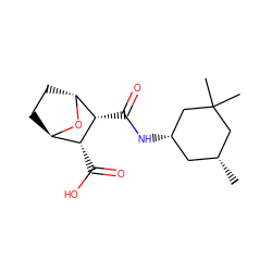 C[C@@H]1C[C@H](NC(=O)[C@@H]2[C@H](C(=O)O)[C@H]3CC[C@H]2O3)CC(C)(C)C1 ZINC000239305885