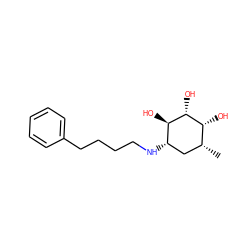 C[C@@H]1C[C@H](NCCCCc2ccccc2)[C@@H](O)[C@H](O)[C@@H]1O ZINC000013553530