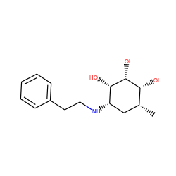 C[C@@H]1C[C@H](NCCc2ccccc2)[C@H](O)[C@H](O)[C@@H]1O ZINC000036323431