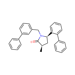 C[C@@H]1C[C@H](c2ccccc2-c2ccccc2)N(Cc2cccc(-c3ccccc3)c2)C1=O ZINC000167073349