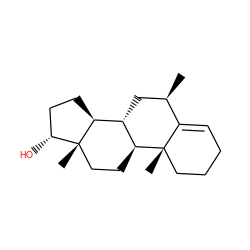 C[C@@H]1C[C@H]2[C@@H]3CC[C@@H](O)[C@@]3(C)CC[C@@H]2[C@@]2(C)CCCC=C12 ZINC000014946934