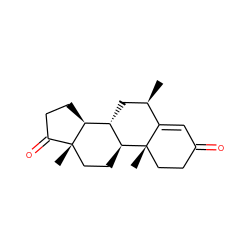 C[C@@H]1C[C@H]2[C@@H]3CCC(=O)[C@@]3(C)CC[C@@H]2[C@@]2(C)CCC(=O)C=C12 ZINC000118933969