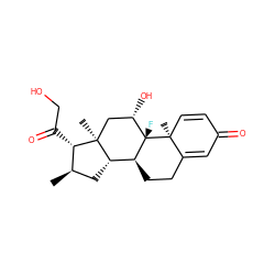 C[C@@H]1C[C@H]2[C@@H]3CCC4=CC(=O)C=C[C@]4(C)[C@@]3(F)[C@@H](O)C[C@]2(C)[C@H]1C(=O)CO ZINC000004212854