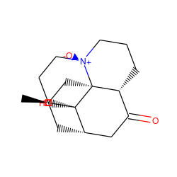 C[C@@H]1C[C@H]2CC(=O)[C@H]3CCC[N@@+]4([O-])CCC[C@]2(O)[C@]34C1 ZINC000255196259