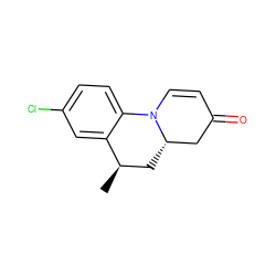 C[C@@H]1C[C@H]2CC(=O)C=CN2c2ccc(Cl)cc21 ZINC000013813826