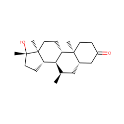 C[C@@H]1C[C@H]2CC(=O)CC[C@]2(C)[C@H]2CC[C@@]3(C)[C@@H](CC[C@]3(C)O)[C@@H]21 ZINC000029052102