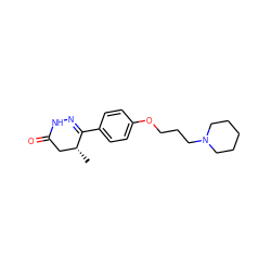 C[C@@H]1CC(=O)NN=C1c1ccc(OCCCN2CCCCC2)cc1 ZINC000073220738