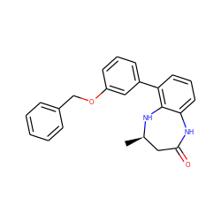 C[C@@H]1CC(=O)Nc2cccc(-c3cccc(OCc4ccccc4)c3)c2N1 ZINC000584904928