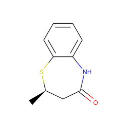 C[C@@H]1CC(=O)Nc2ccccc2S1 ZINC000004336415