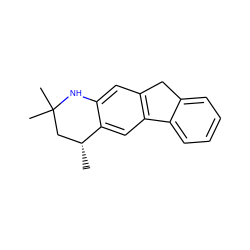 C[C@@H]1CC(C)(C)Nc2cc3c(cc21)-c1ccccc1C3 ZINC000026654042