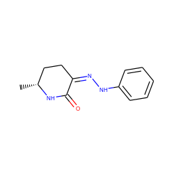 C[C@@H]1CC/C(=N/Nc2ccccc2)C(=O)N1 ZINC000100061703