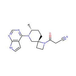 C[C@@H]1CC[C@@]2(CCN2C(=O)CC#N)CN1c1ncnc2[nH]ccc12 ZINC000169698964