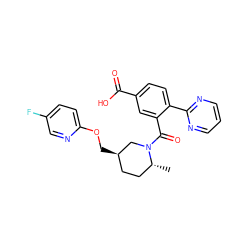 C[C@@H]1CC[C@@H](COc2ccc(F)cn2)CN1C(=O)c1cc(C(=O)O)ccc1-c1ncccn1 ZINC000096175593