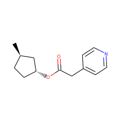 C[C@@H]1CC[C@@H](OC(=O)Cc2ccncc2)C1 ZINC000026834149