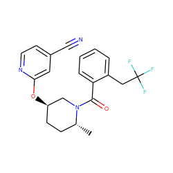 C[C@@H]1CC[C@@H](Oc2cc(C#N)ccn2)CN1C(=O)c1ccccc1CC(F)(F)F ZINC000299852707