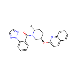 C[C@@H]1CC[C@@H](Oc2ccc3ccccc3n2)CN1C(=O)c1ccccc1-n1nccn1 ZINC001772576283