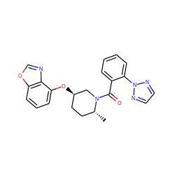 C[C@@H]1CC[C@@H](Oc2cccc3ocnc23)CN1C(=O)c1ccccc1-n1nccn1 ZINC000068205469