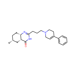 C[C@@H]1CC[C@@H]2N=C(CCCN3CC=C(c4ccccc4)CC3)NC(=O)[C@@H]2C1 ZINC000028527057