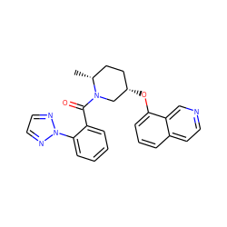 C[C@@H]1CC[C@H](Oc2cccc3ccncc23)CN1C(=O)c1ccccc1-n1nccn1 ZINC000118561231