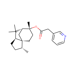 C[C@@H]1CC[C@H]2C(C)(C)[C@H]3C[C@]21CC[C@@]3(C)OC(=O)Cc1cccnc1 ZINC000039028529