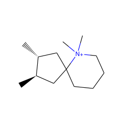 C[C@@H]1CC2(CCCC[N+]2(C)C)C[C@H]1C ZINC000003667974