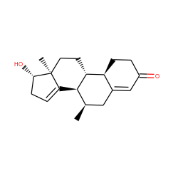 C[C@@H]1CC2=CC(=O)CC[C@@H]2[C@H]2CC[C@@]3(C)C(=CC[C@@H]3O)[C@H]12 ZINC000029052196