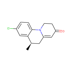 C[C@@H]1CC2=CC(=O)CCN2c2ccc(Cl)cc21 ZINC000003963468