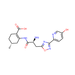 C[C@@H]1CCC(C(=O)O)=C(NC(=O)[C@@H](N)Cc2nc(-c3ccc(O)cn3)no2)C1 ZINC000071418534